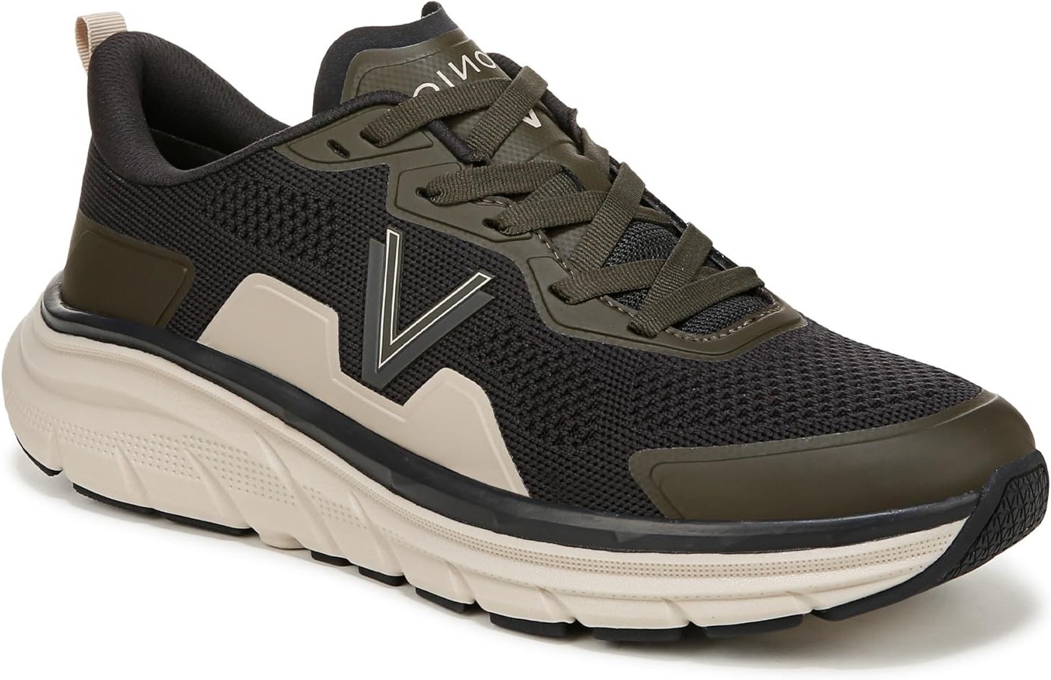 Vionic Men’s Walk Max Phantom Grey Dark Khaki Sneakers NW/OB 12.5W