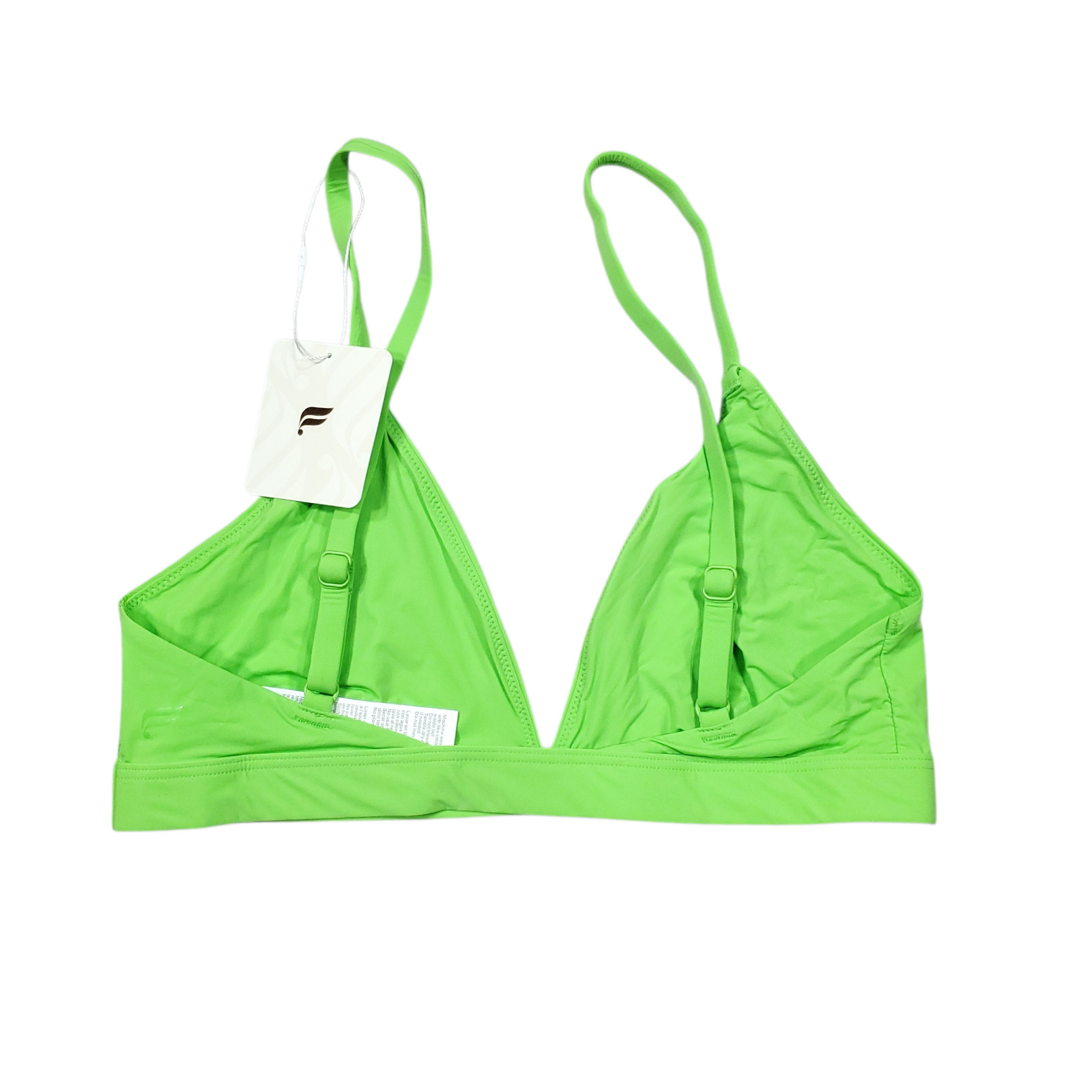 Fabletics Fine Touch Triangle Bralette Women’s Size Small Sour Apple Green