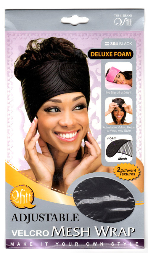 M&M HeadGear Qfitt Adjustable VELCRO® Brand fastener Mesh Wrap, Deluxe Foam #304