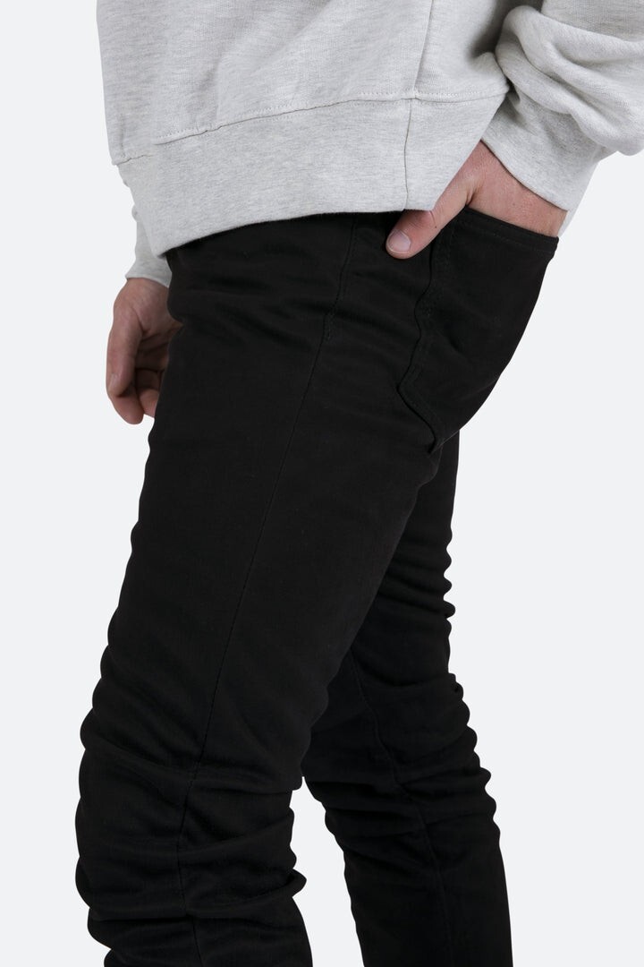 MNML M318 Suede Denim SIZE 31 IN BLACK