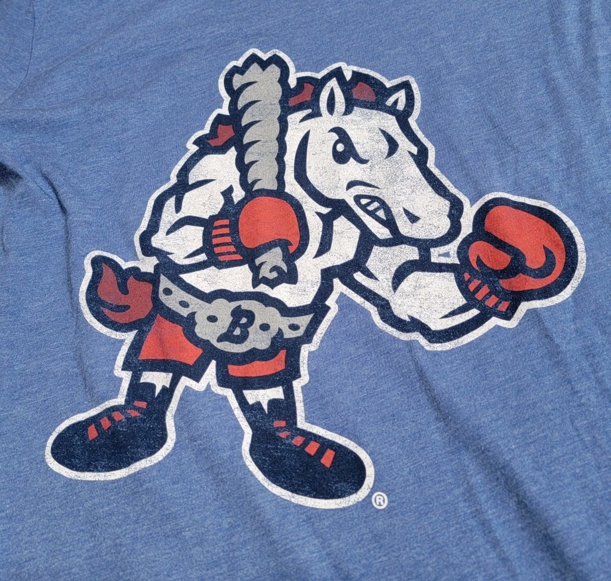 108 Stitches MLB Binghamton Rumble Ponies Crewneck Graphic Teeshirt