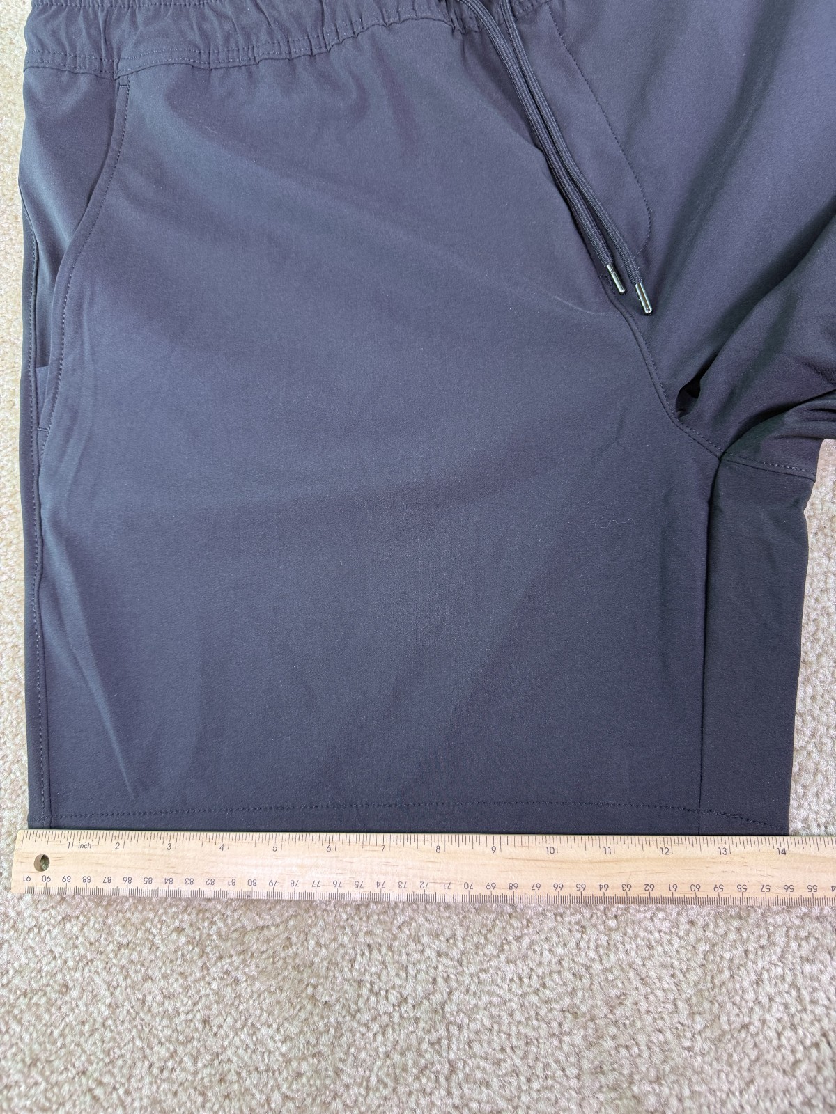 Member’s Mark Men’s Draw-cord Pockets Tech Pull On Short Size XXL Black E880