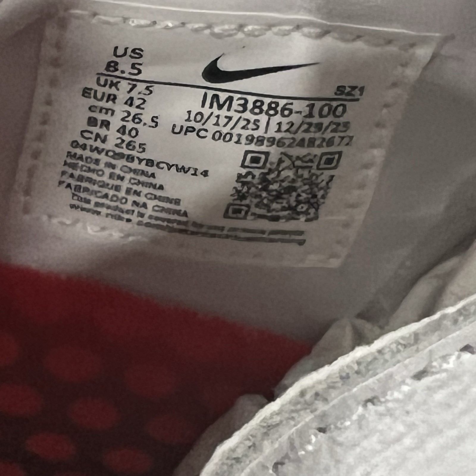 Nike Virgil Abloh Archives Cryoshot Zoom IM3886-100 Men’s Size 8.5 USA✅ In Hand