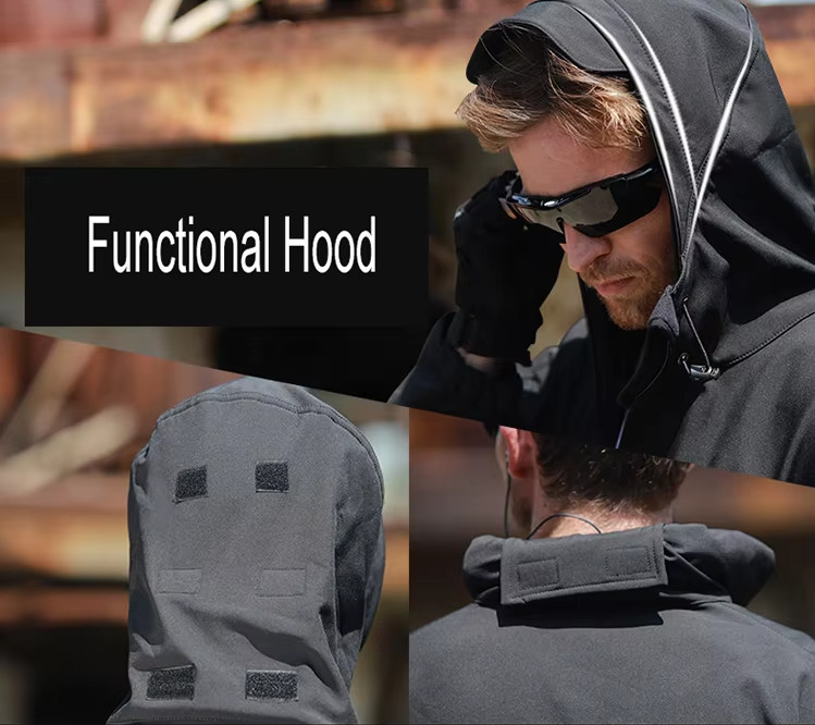 Tactical Jacket Mens Waterproof Military Coat Soft Shell Work Windbreaker Jacket