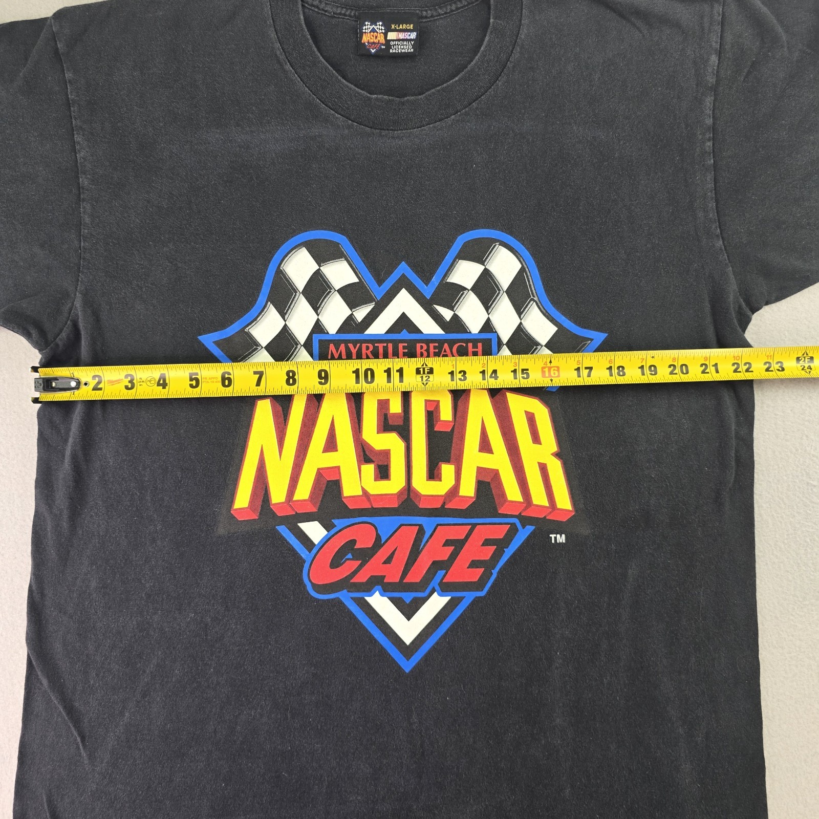 Vintage Nascar Cafe Myrtle Beach Speedway 90s Racewear Unisex XL Shirt Tee Faded