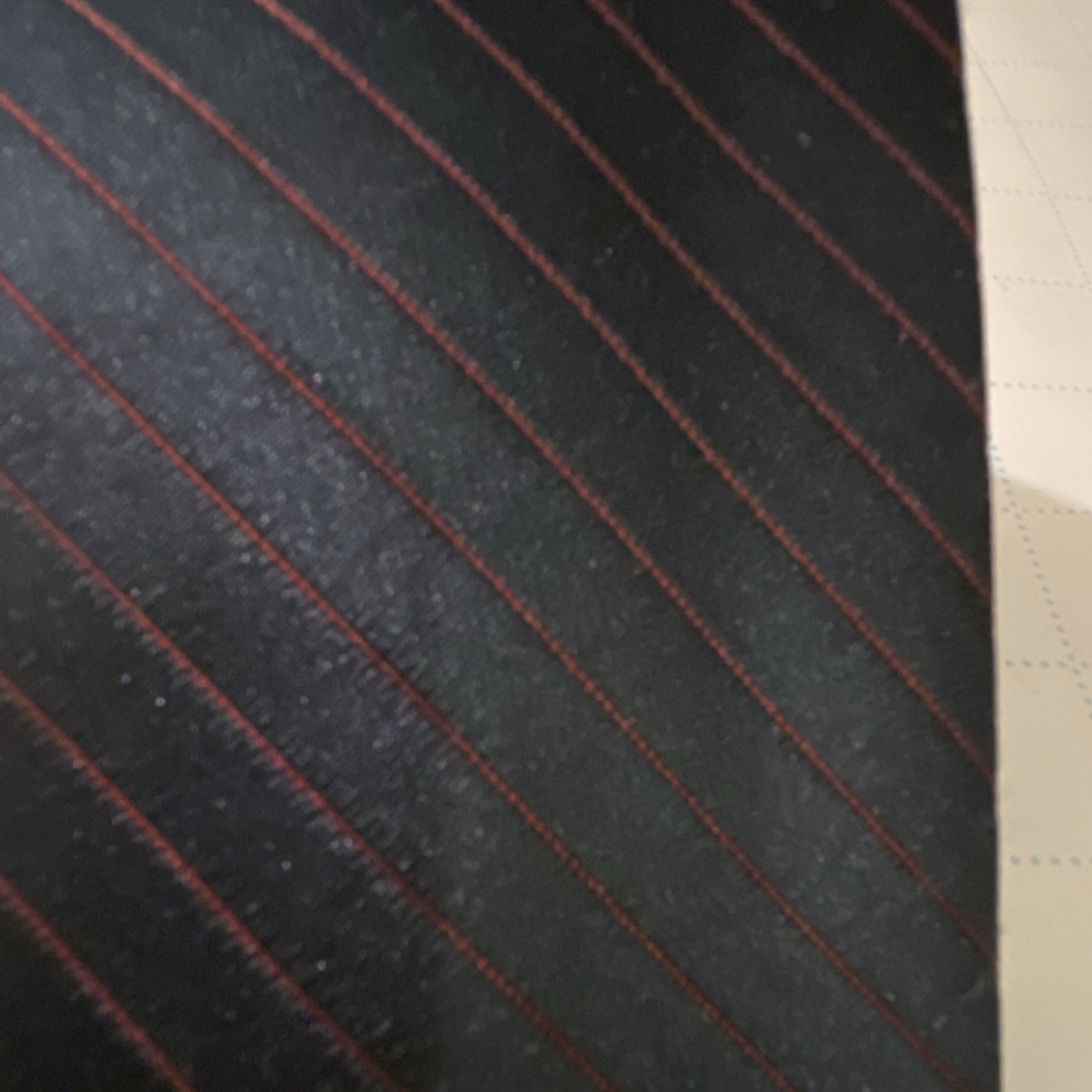Don Loper Men’s Navy Red Striped Polyester Tie Woven Pointed Classic 57-60″