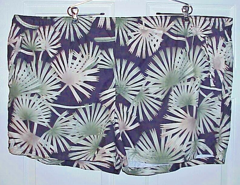 BIG Men’s SAND N SUN Brand Floral Hawaiian Shorts / Swim Trunks 3XL 52″-58″