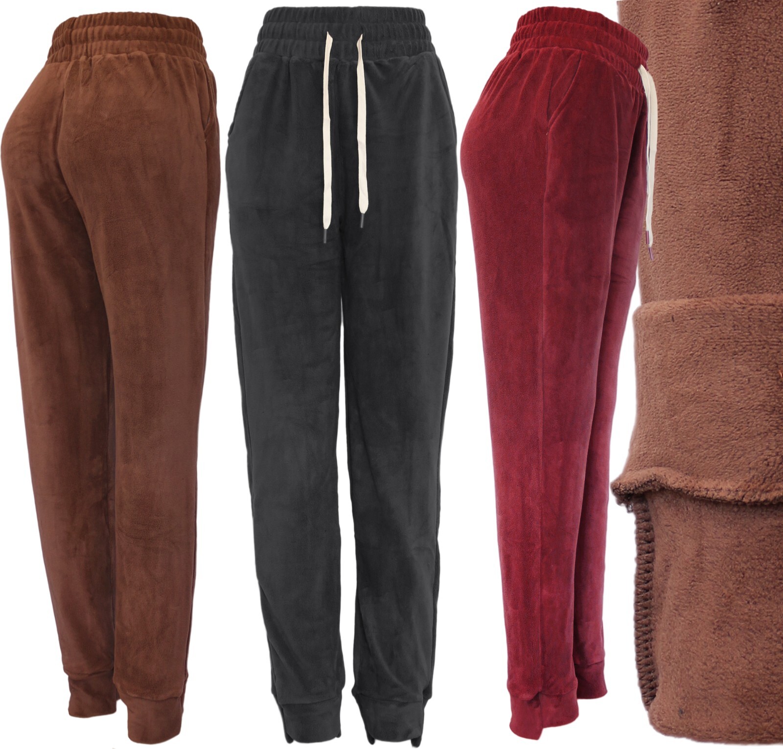 Women’s Soft and Stretchy Joggers Pants Winter Casual Fleece Sweatpants