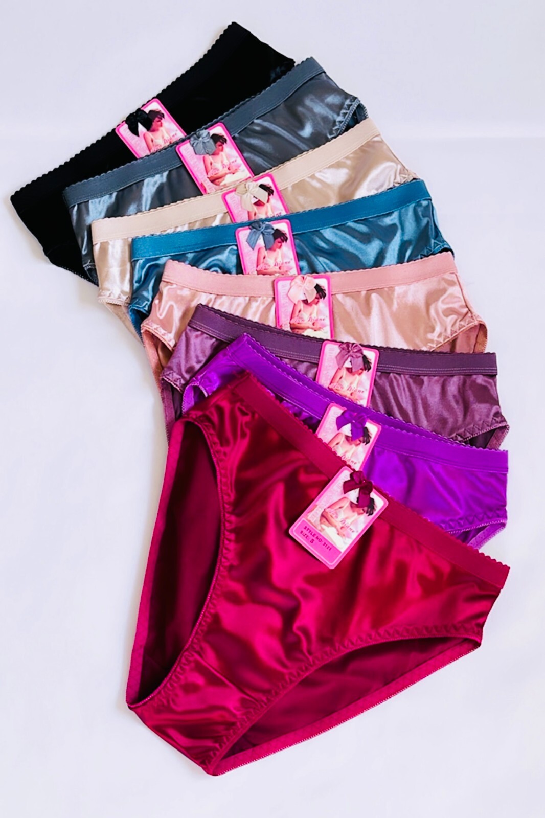 Women’s Briefs 3/6/12 Bikini High cut Panties Undies Satin Silky Cool Lot 3121