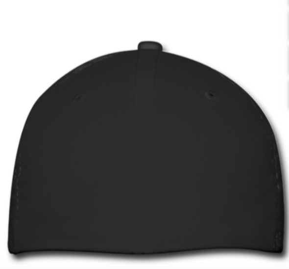 Mercedes AMG Logo on Black Hat Flexfit Baseball Cap Printed Emblem S/M & L/XL