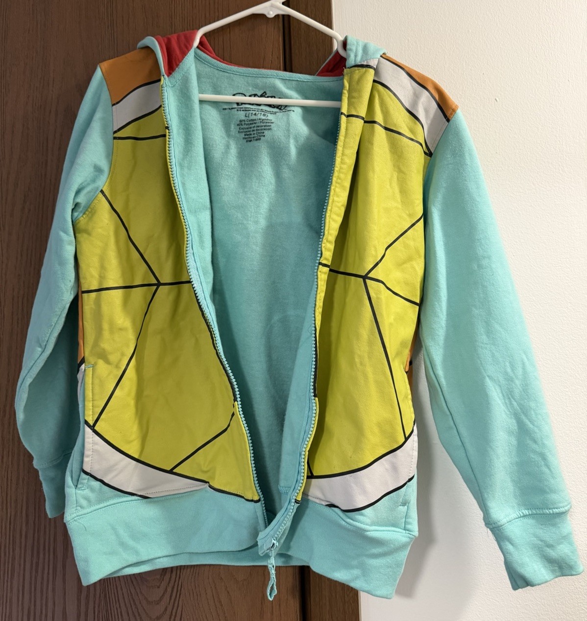 Squirtle Costume Hoodie Children’s Large 14/16