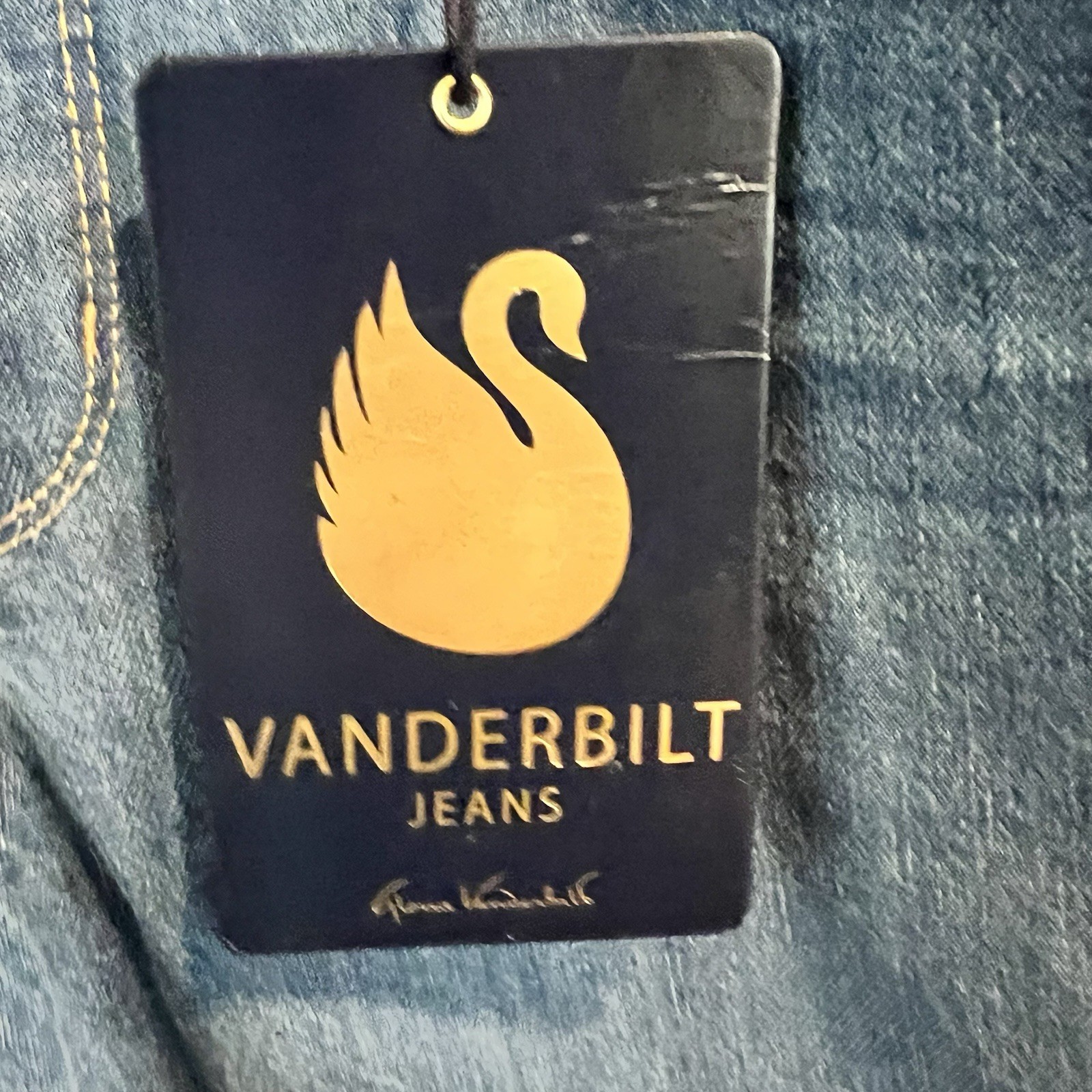 NWT Gloria Vanderbilt Nico Jeans High Rise Straight Leg Blue Denim 14 Classic