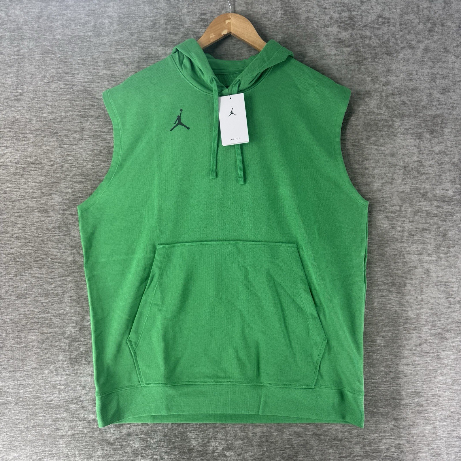 Jordan Dri-FIT Sleeveless Pullover Training Hoodie Men’s L Green DQ7946-388 NWT