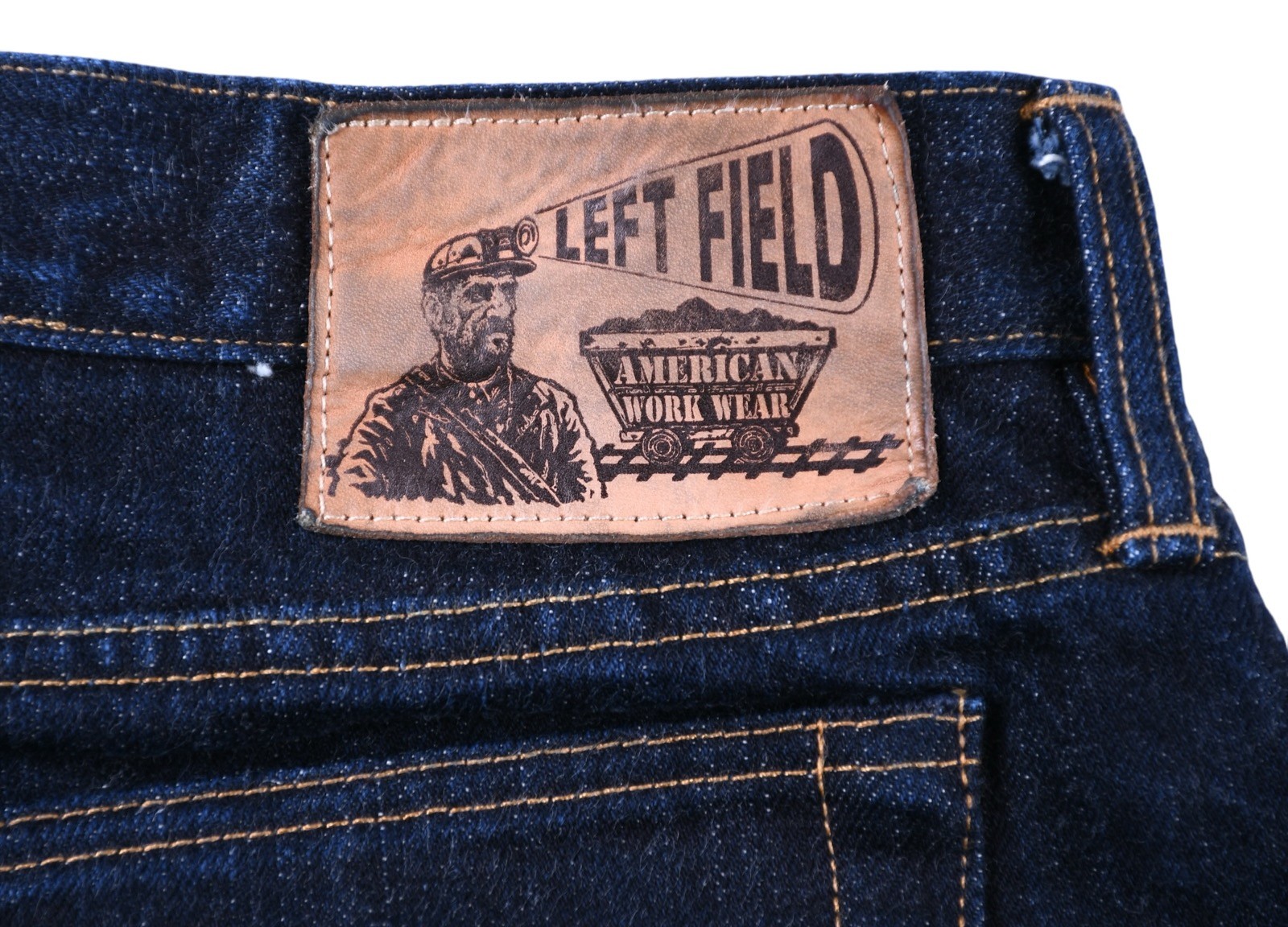 Left Field NYC American Workwear Selvedge Denim Jeans Made USA 38 Raw Indigo