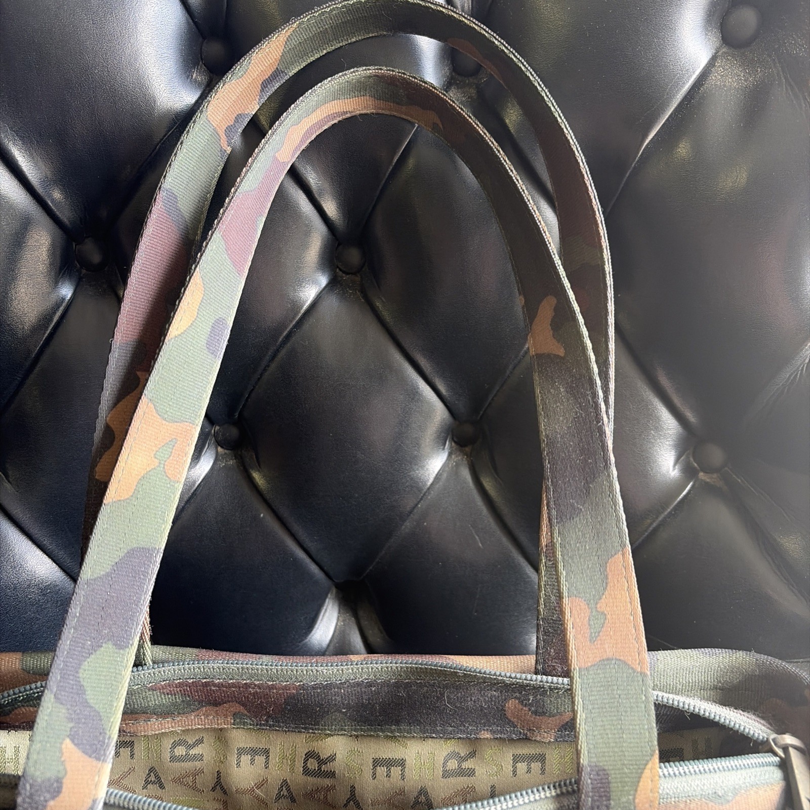 Harvey’s Seatbelt Bag Purse Camouflage Camo Design Tote Shoulder – Large