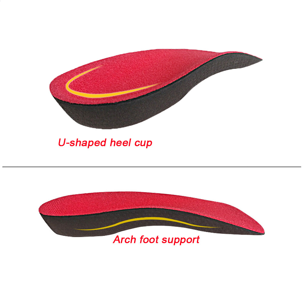 3/4 Orthotic Shoe Insoles Inserts Flat Feet High Arch Support Plantar Fasciitis