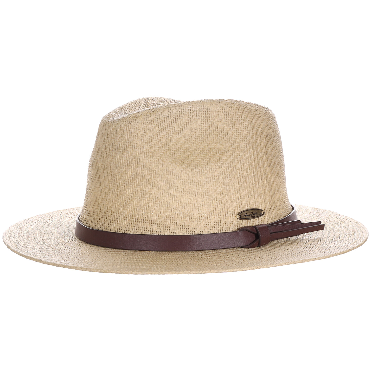 Panama Jack Straw Safari Hat – Vegan Leather Band Matte Toyo, UPF 50+ Sun