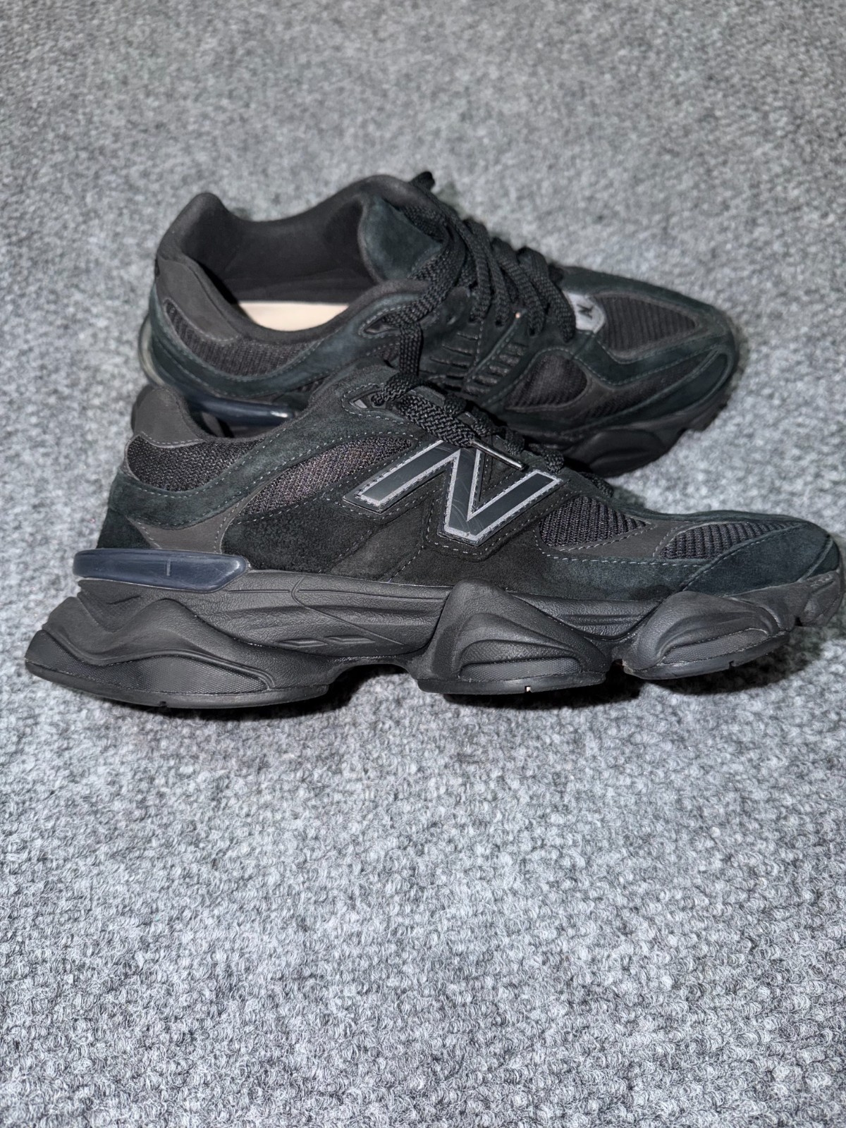 New Balance 9060 Triple Black/Phantom Sneakers U9060BPM Size 10