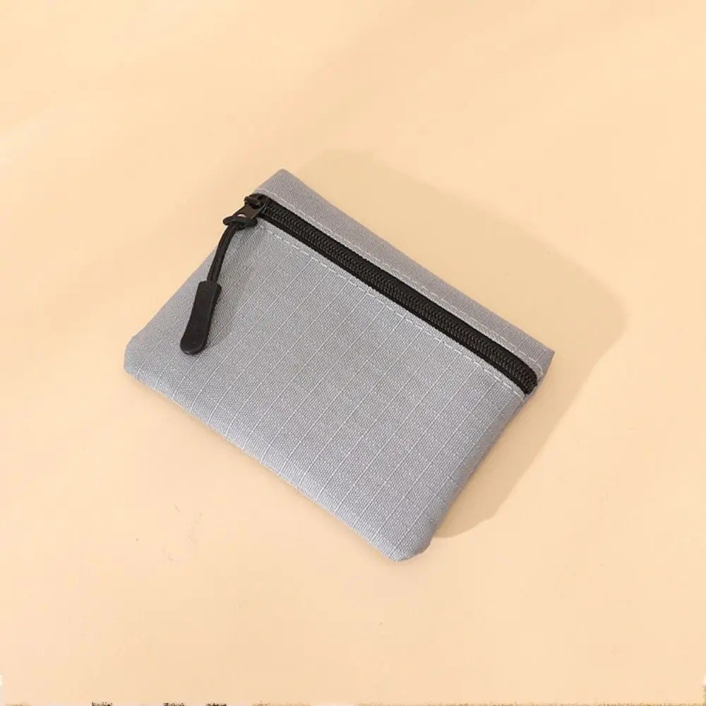 Canvas Mini Coin Purse Zipper Wallet Key Pouch Small Money Bag Unisex