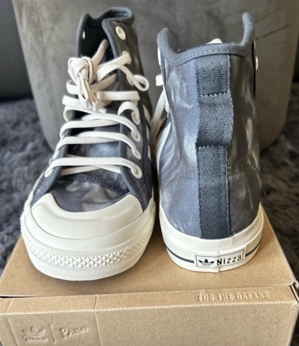 adidas Nizza Hi RF Men’s High Top Bleached Grey Wonder White GX4586 2022 Size 12