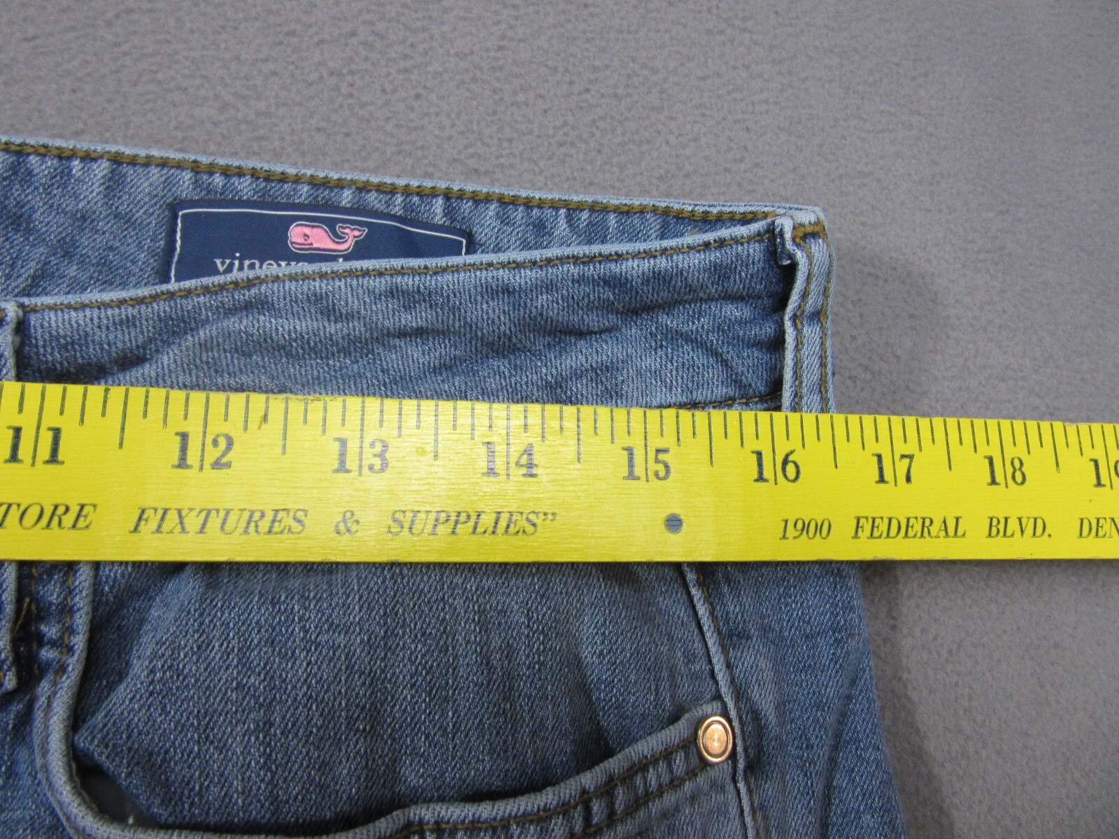 Vineyard Vines Jeans Mens Blue Candiani 30×33.5 Denim Stretch Classic