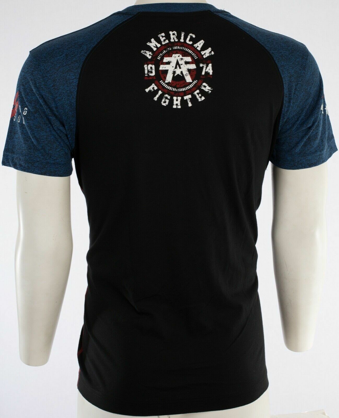 AMERICAN FIGHTER Bradley Black Blue Athletic Mens Crewneck T-shirt S-3XL NWT