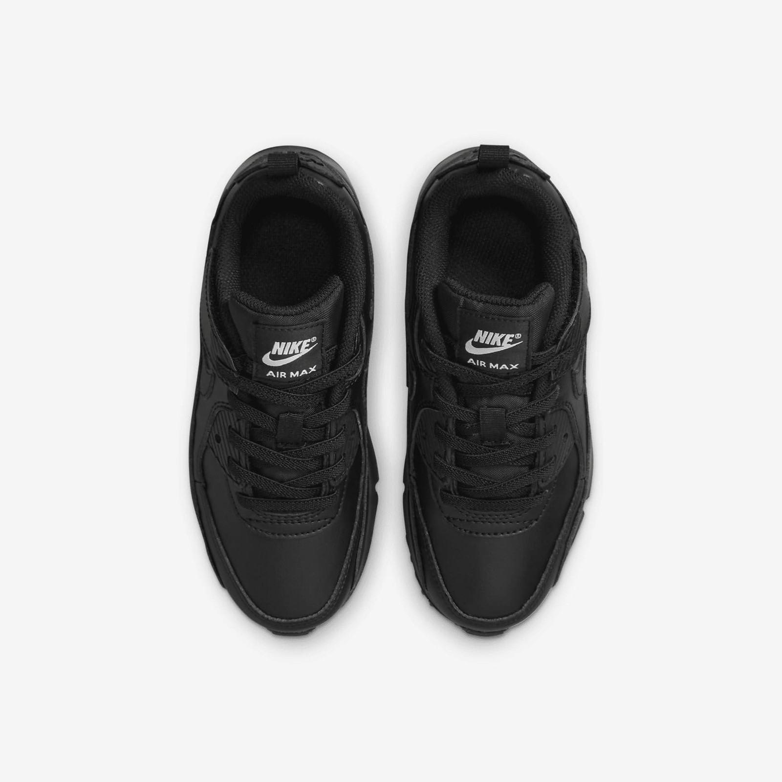 Nike Kids’ Air Max 90 Easy On Shoes – Black/Black/White/Black
