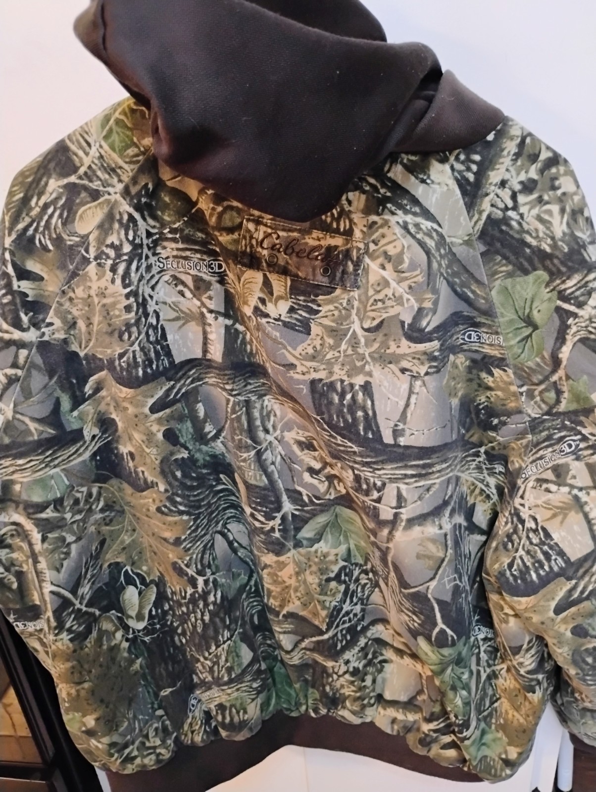 Cabela’s Camo Jacket Mens XL Seclusion 3D Hooded Thinsulate Bomber Hunting