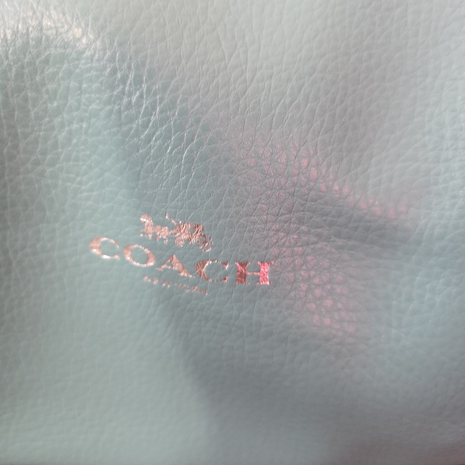 Coach Large Derby Tote Bag Colorblock Navy Teal Green 11833