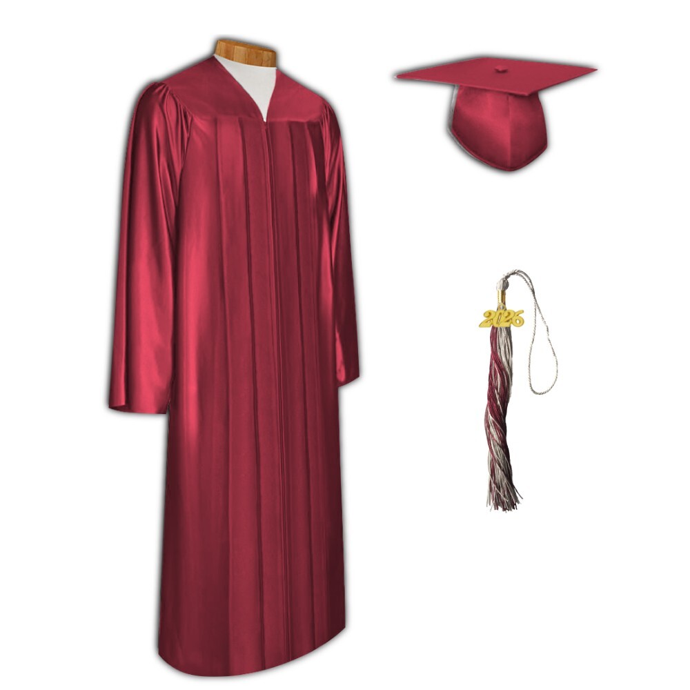 2026 Shiny Graduation Cap and Gown with Tassel by Grads4Good
