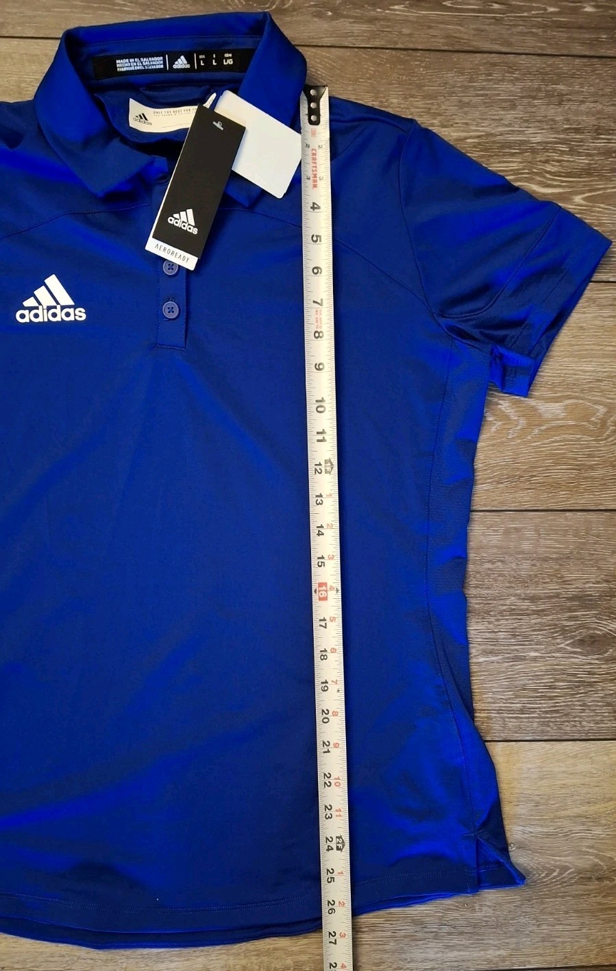 ADIDAS Womens Under The Lights Coaches Polo Shirt (fq1785) BLUE, LARGE
