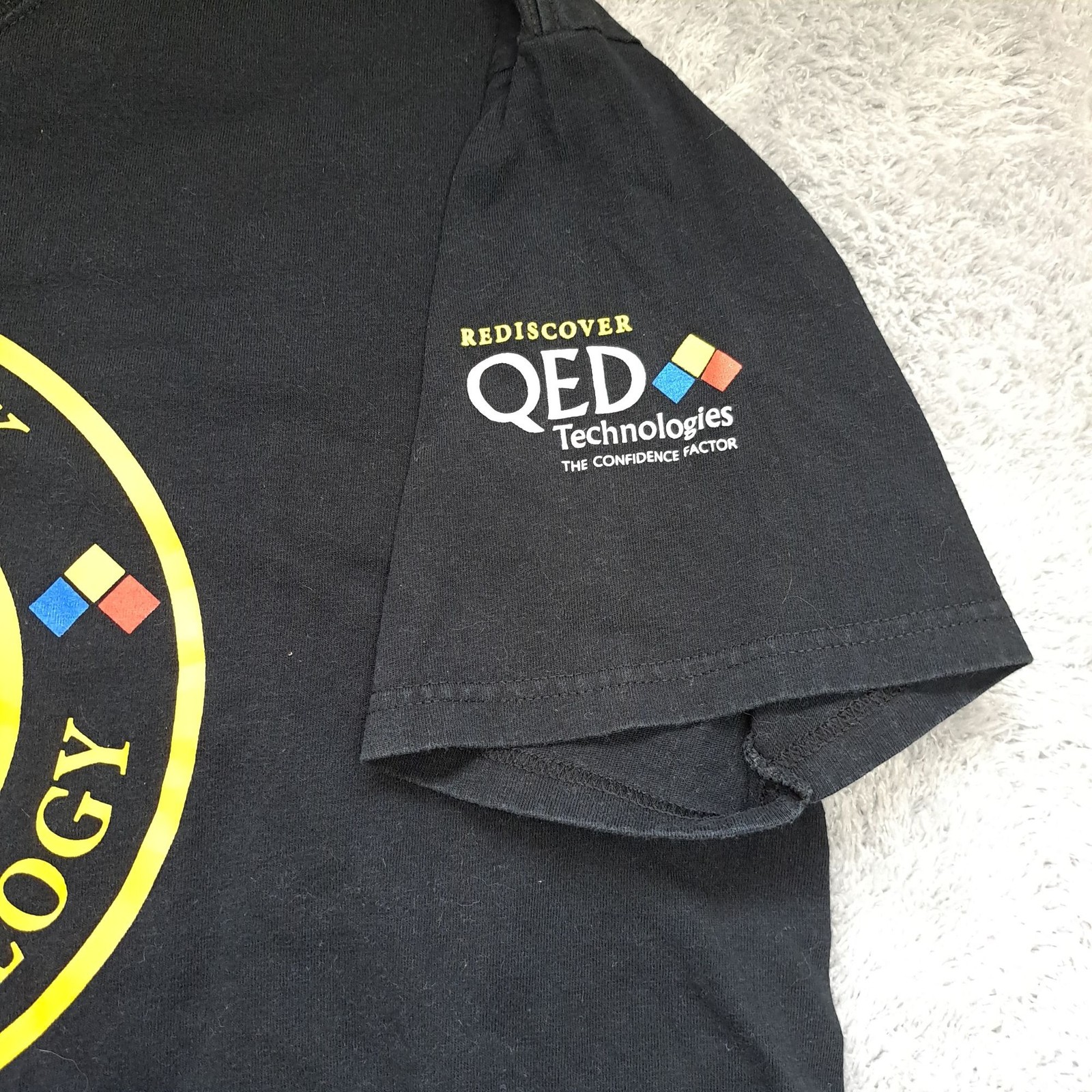 SSIA Rethink Optics Metrology TShirt Black Large Anvil QED Technologies Logo