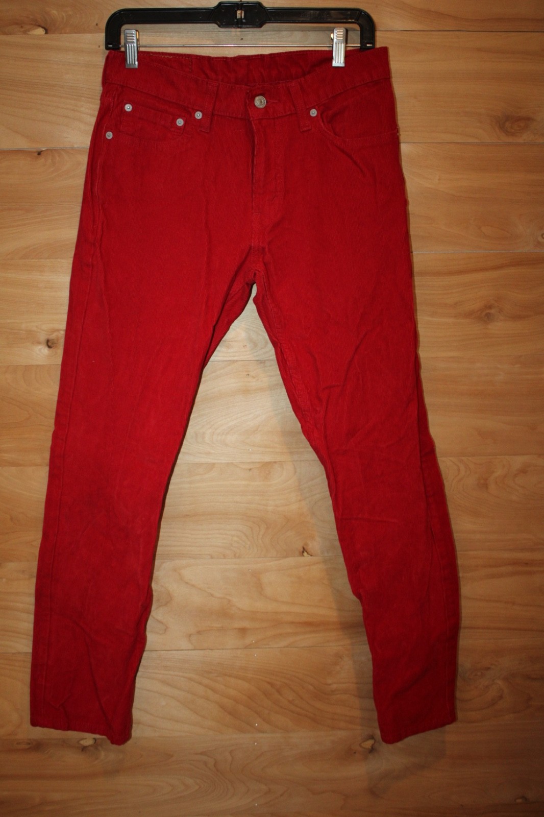 Levi’s 511 Slim Fit Red Corduroy Pants Men’s 30×30 Casual Stretch