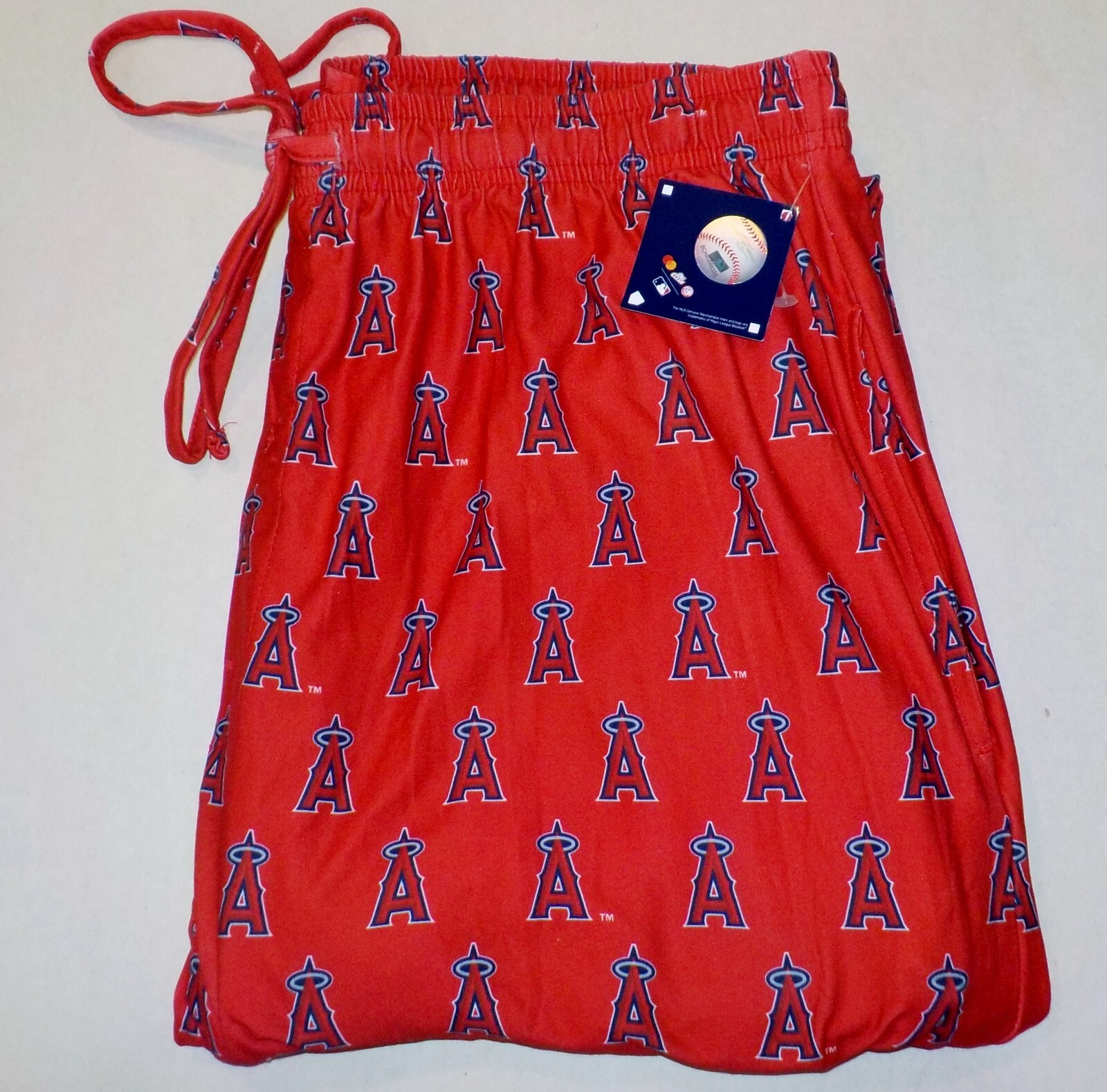 LOS ANGELES ANGELS MENS SLEEP LOUNGE PAJAMAS POLYBLEND PANTS L 2X NWT POCKETS