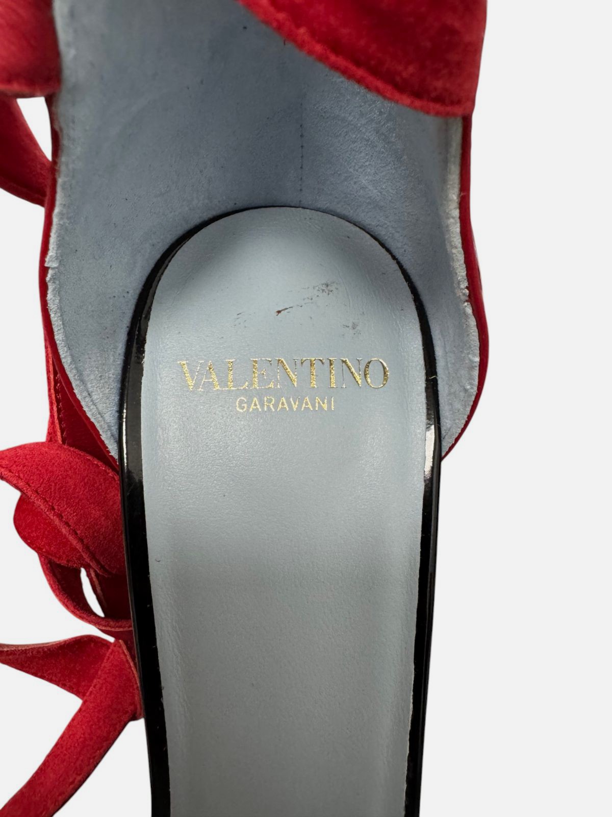 Valentino Garavani Women’s Black Red Foliefoliage Pumps Shoes Size EU:37 US:7
