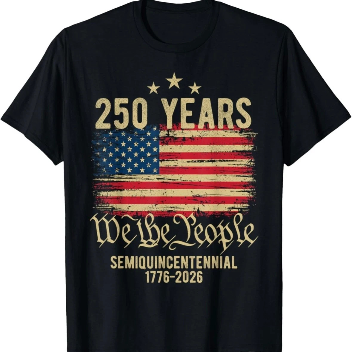 250th Anniversary Coton T-Shirt America 250 Years Celebration Unisex for Summer