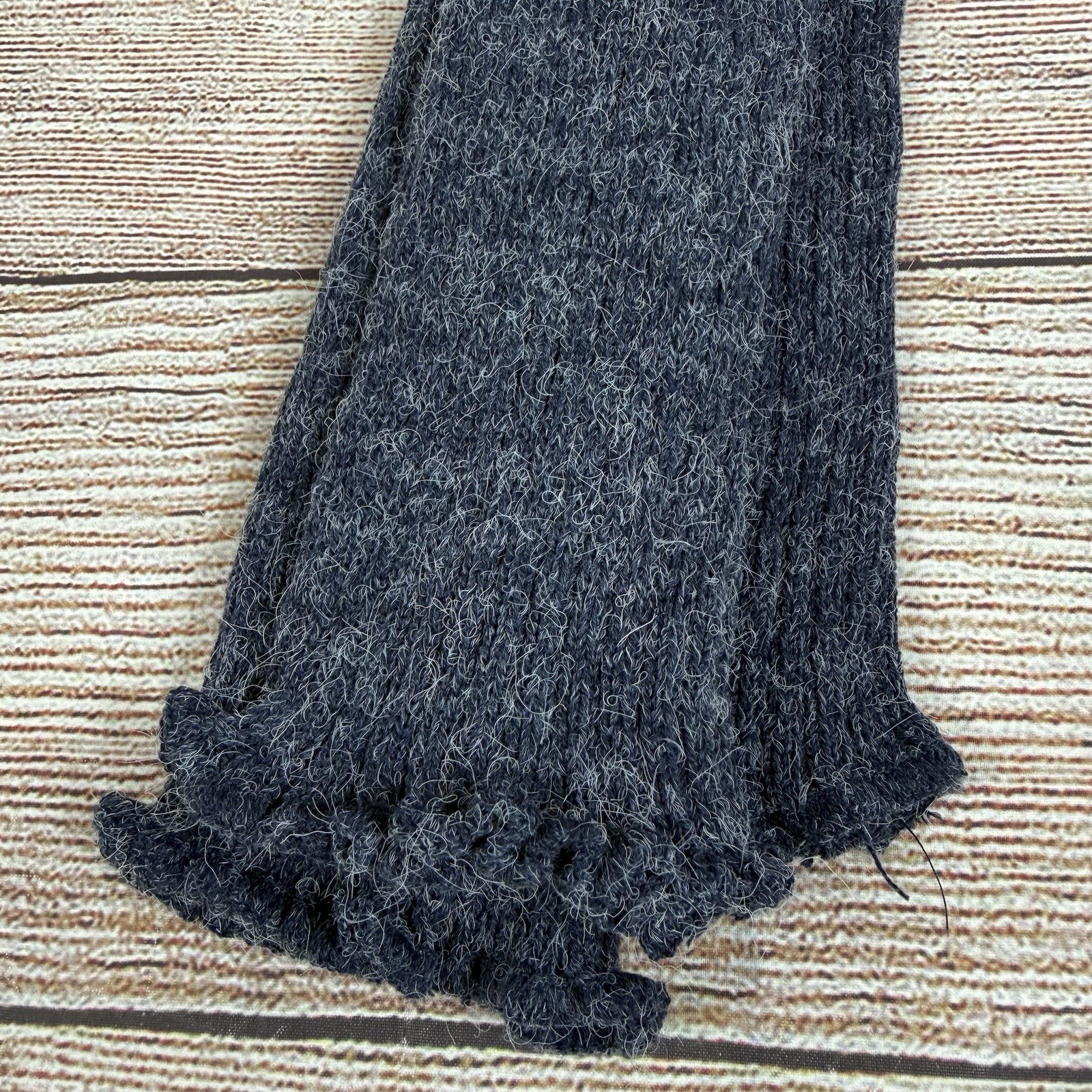 NWT Foot Traffic Super Long Leg Warmers 39″ Length Blue Gray Ribbed