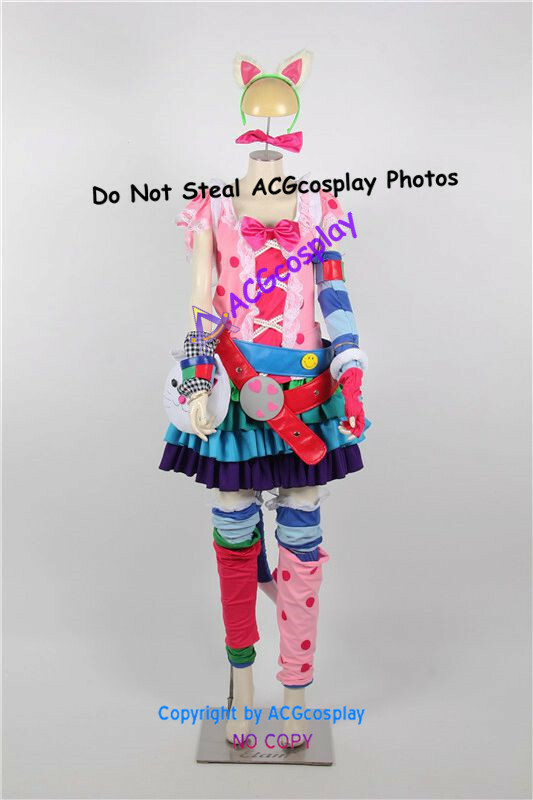 Kawaii Pop Bastet Cosplay Costumes from smite cosplay include back pack prop