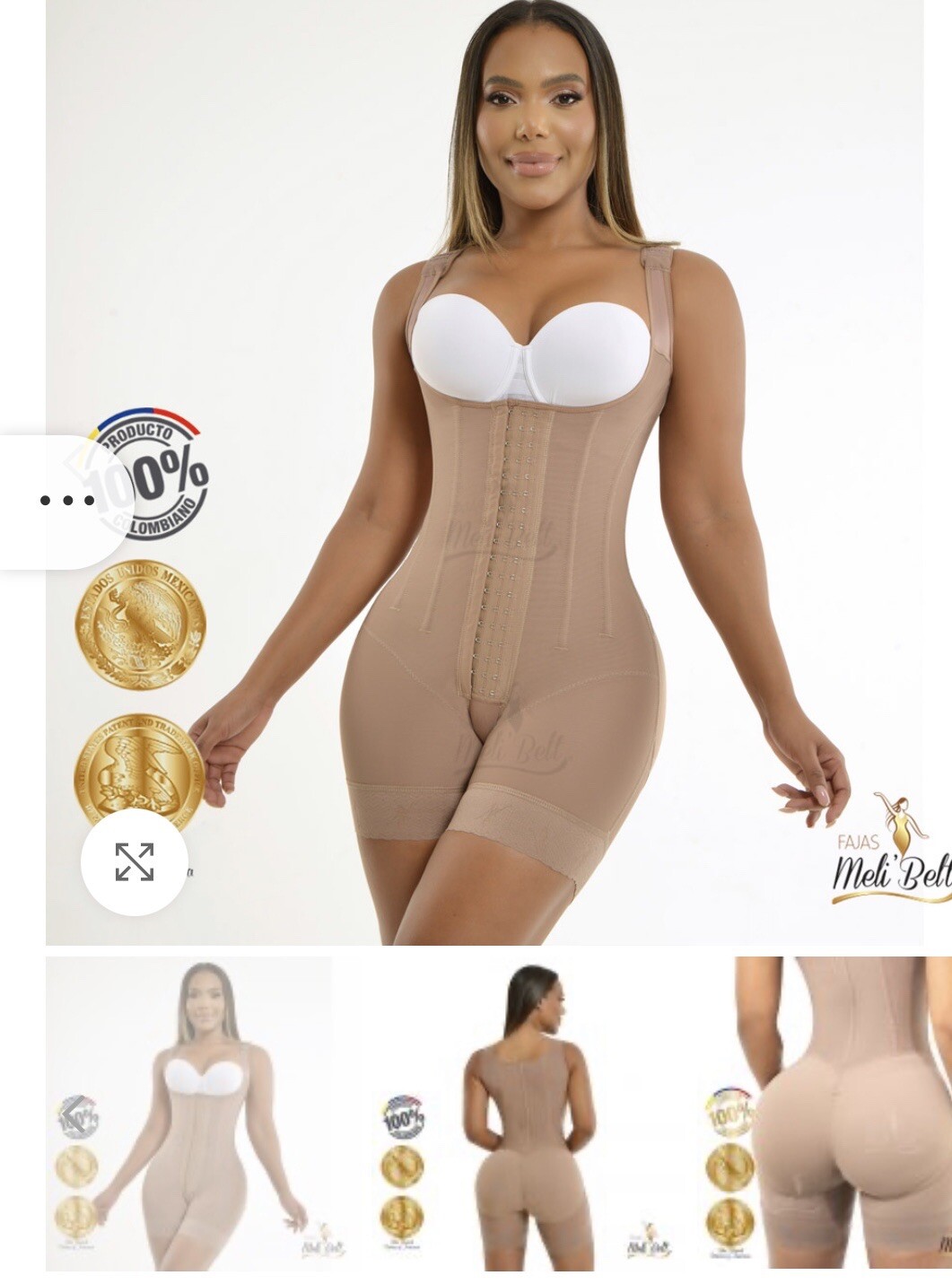Faja Colombiana Meli Belt stage 3 With 7 Rods Hourglass Smaller waist wider hips