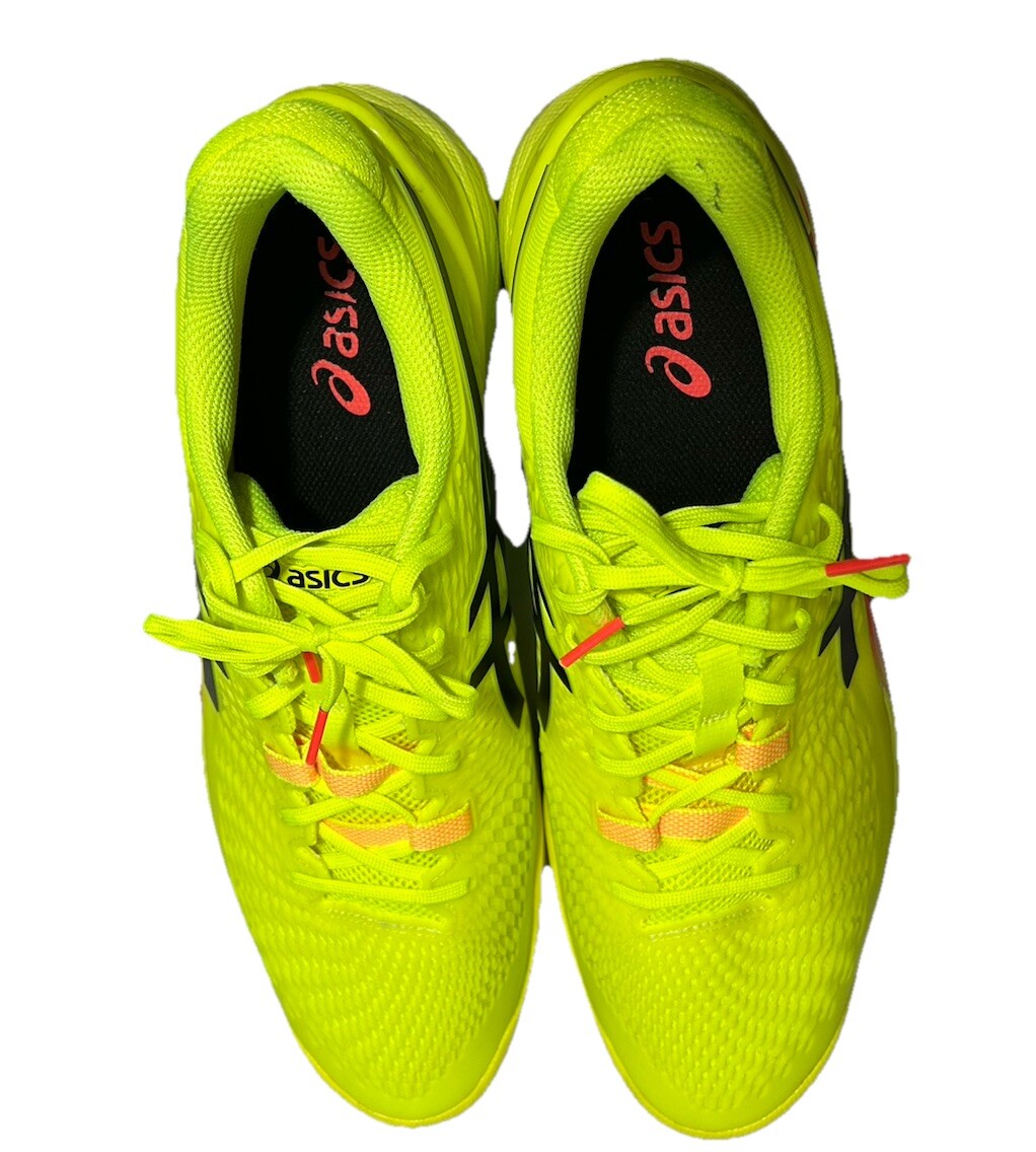 ASICS SKY ELITE FF MT 3 PARIS 1051A084 750 Safety Yellow Black Volleyball Shoes