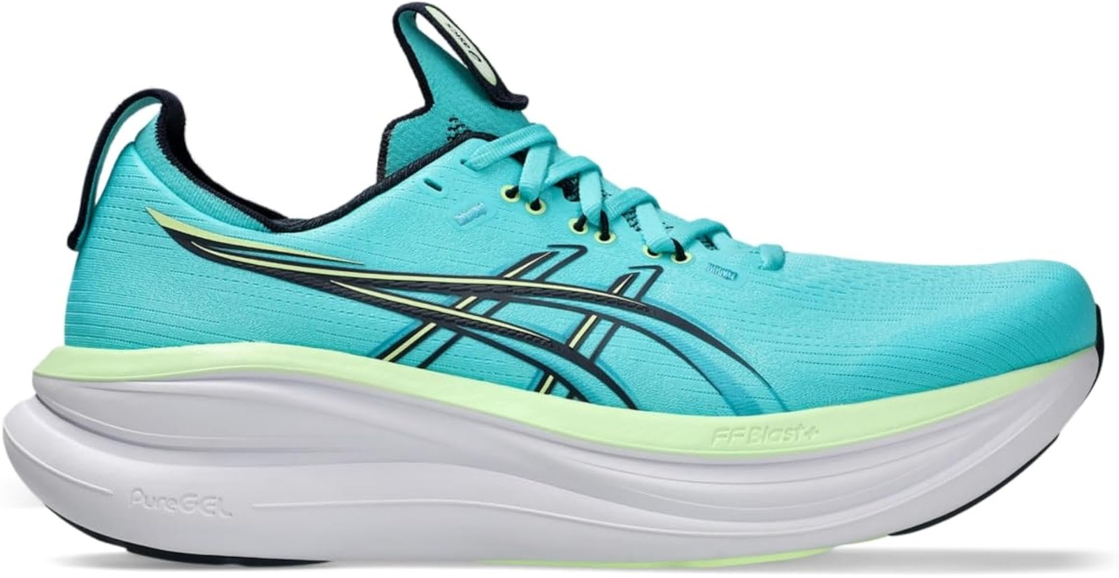 ASICS Men’s Gel-Nimbus 28 Running Shoes, 12.5, Energy Aqua/Midnight – Energy Aqu