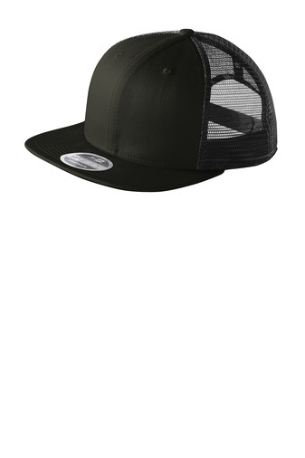 New Era 9FIFTY BLACK/BLACK Original Fit Snapback Trucker Cap { BLACK }{ NE4030 }