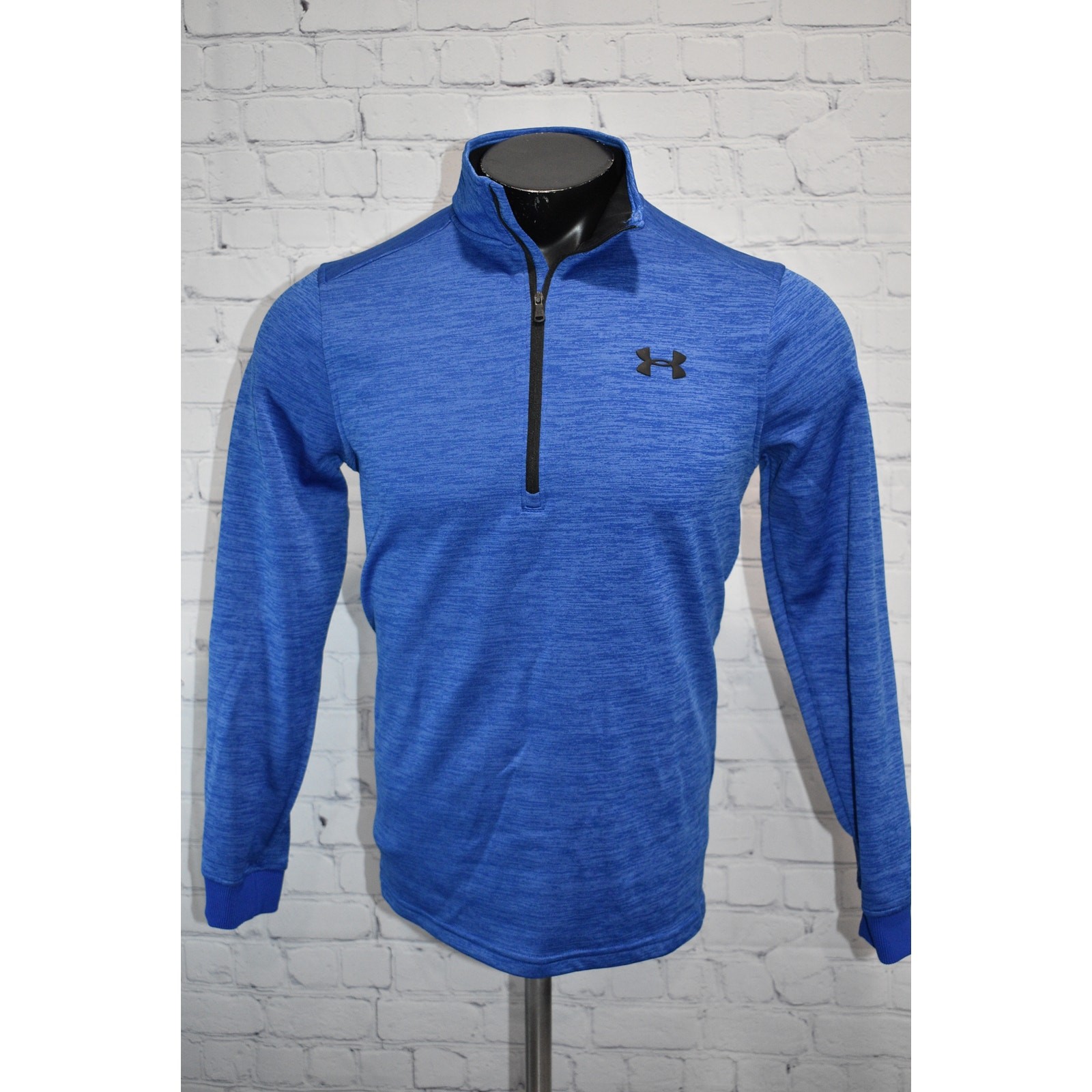 Under Armour Golf Pullover Mens Size Small Loose ColdGear Shirt 1/4 ZIP Blue