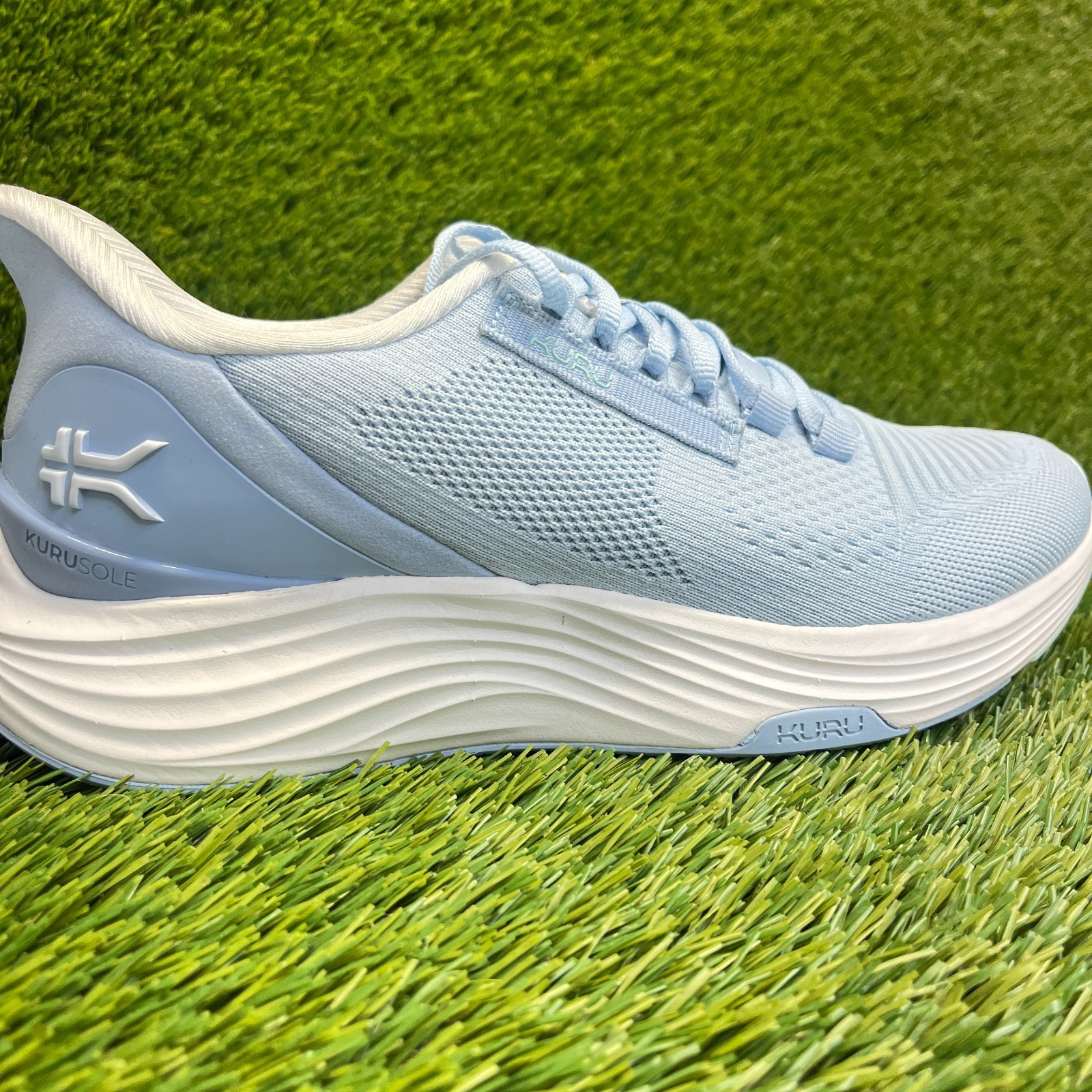 Kuru Atom 2 Womens Size 9.5D Blue White Athletic Running Walking Shoes Sneakers