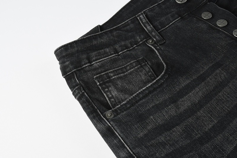 ksubi jeans men Black ripped embroidered jeans 3052 size28to40