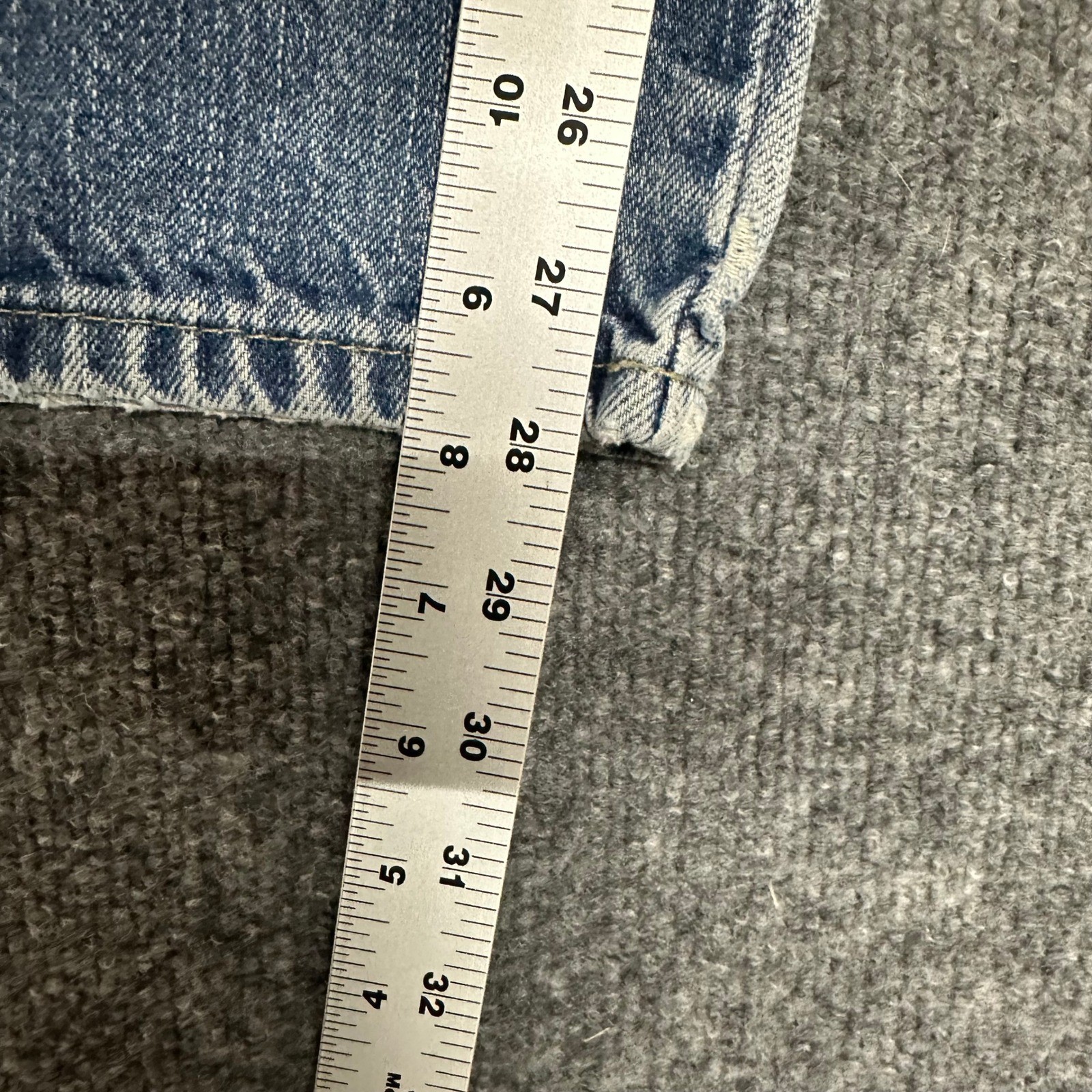 Dickies Carpenter Jeans Mens Size 30×30 Blue Light Wash Relaxed Fit Workwear
