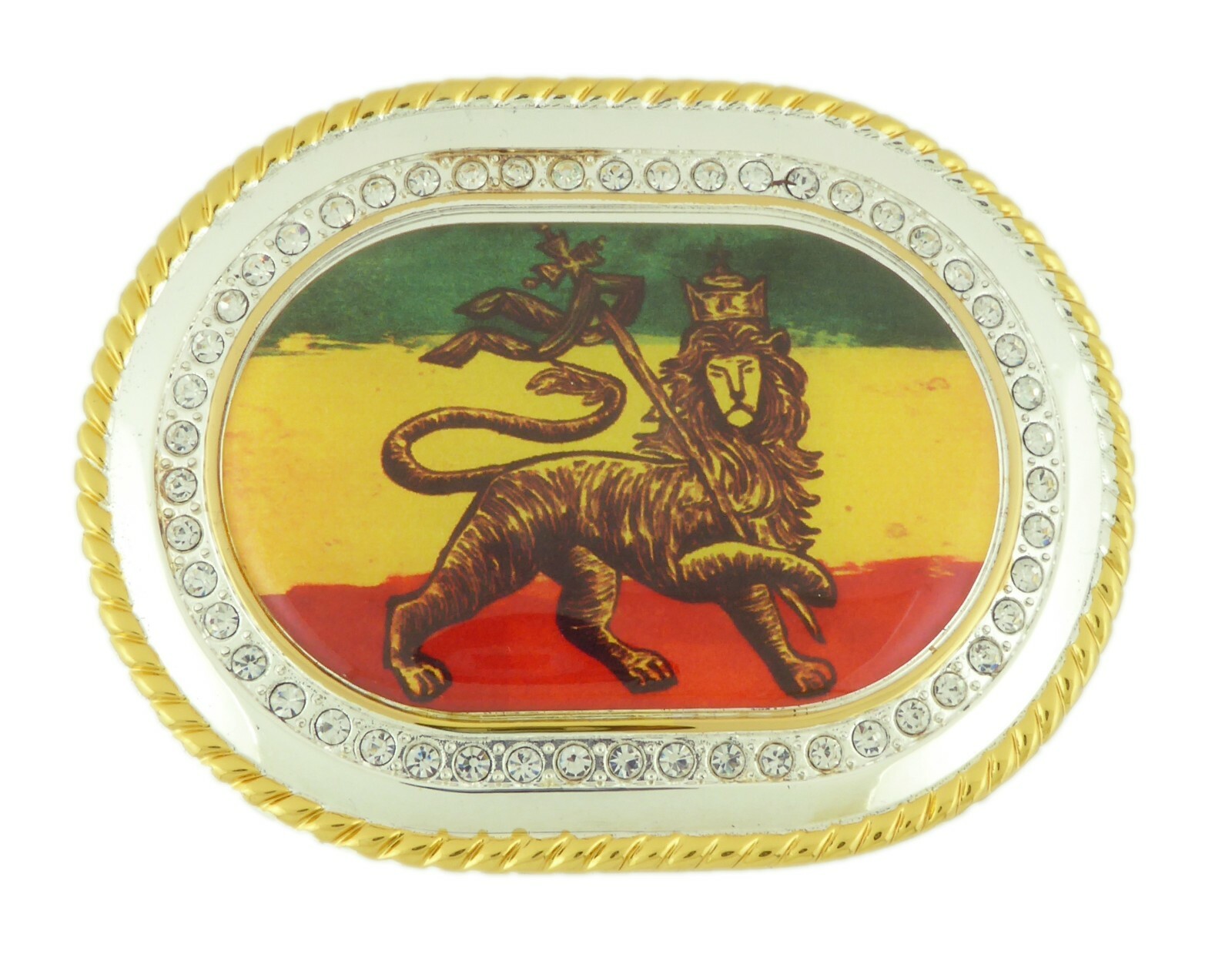 Reggae Rastafarian Belt Buckle Jamaican Dub Mountain Lion Judah Metal Musicians