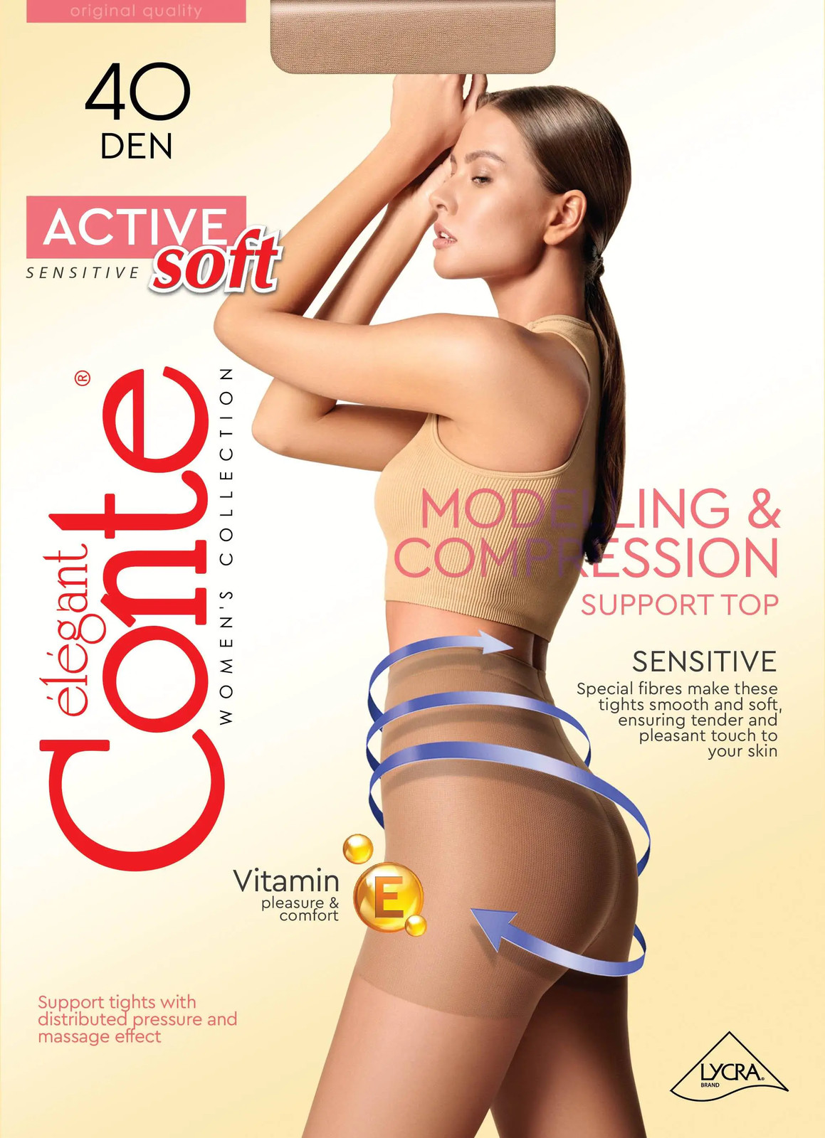 Conte Active Soft 40 Den – Modelling Control Top Women’s Tights (14С-70СП)