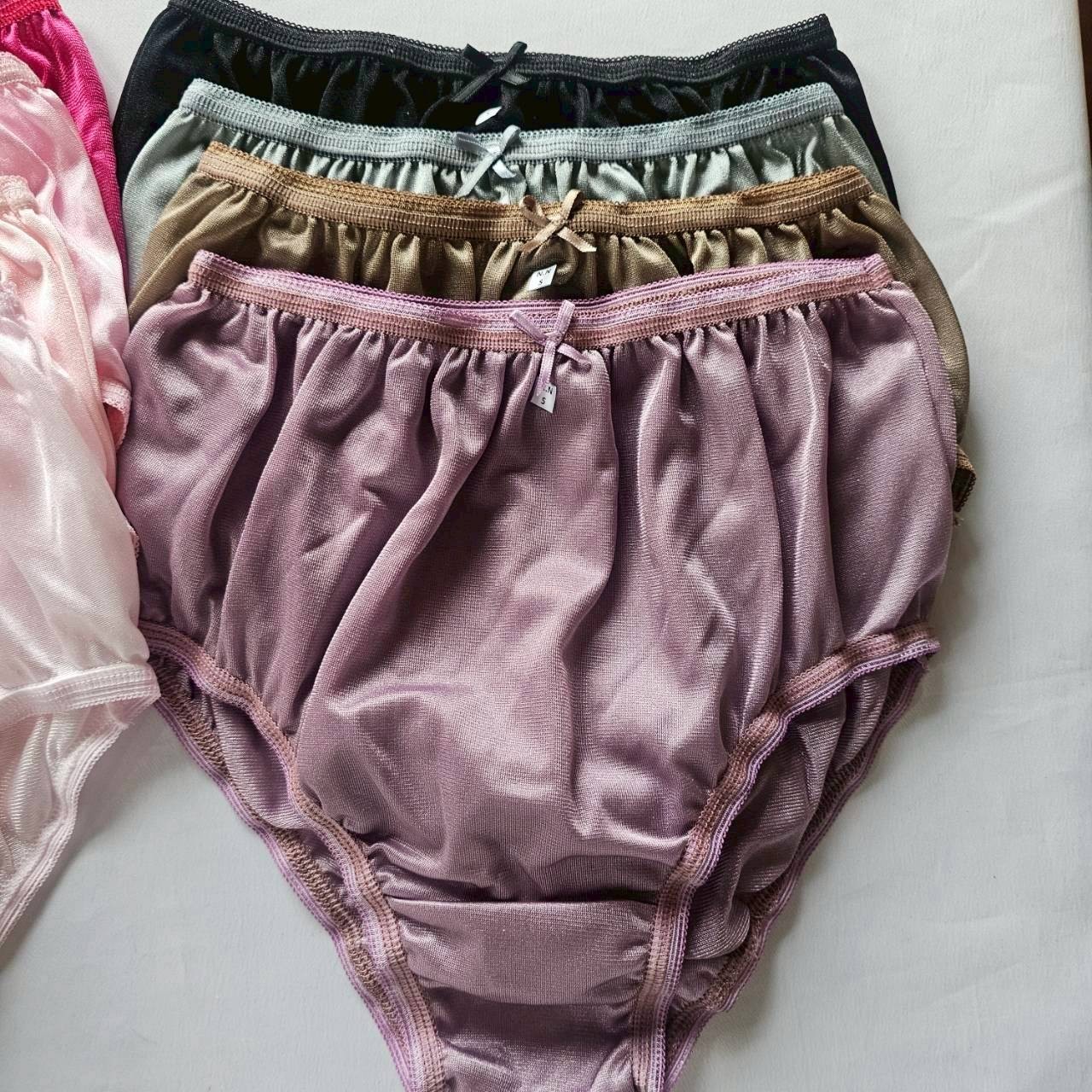 13pcs Underwear Women Nylon Small Panties Smooth Soft Briefs High Waist 24″-28″