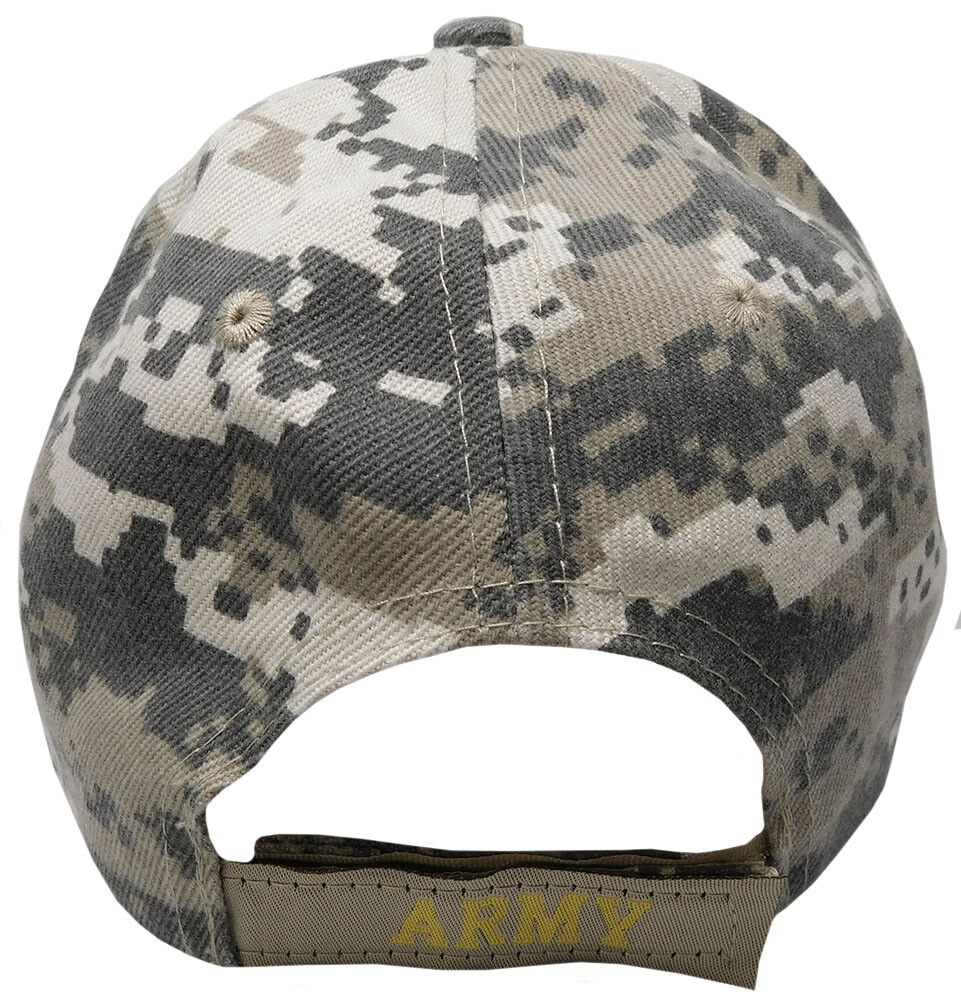 U.S. Army Star ACU Digital Camo ACTIVE DUTY VETERAN Embroidered Cap Hat LICENSED